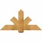 Ekena Millwork Redmond Rough Sawn Timber Gable Bracket, Western Red Cedar, 48"W x 24"H x 4"D x 6"F, 12/12 Pitch GBW048X24X0406RED00RWR - alternate 1